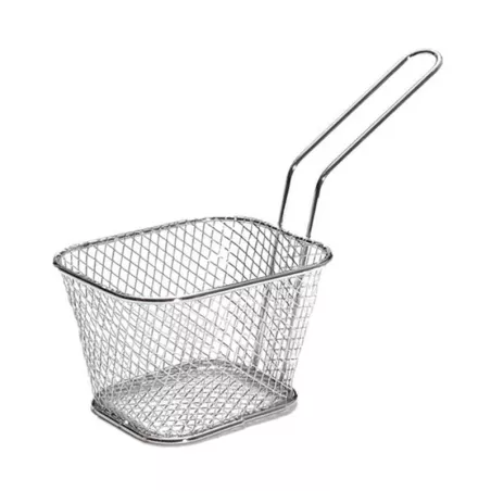 Canasta de Mini Snacks de Acero Inoxidable de 10 x 8 Centimetros TIPS TCW-008