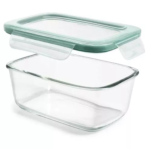 Contenedor de Vidrio Rectangular Hermetico de 370 Mililitros TIPS A-173-03