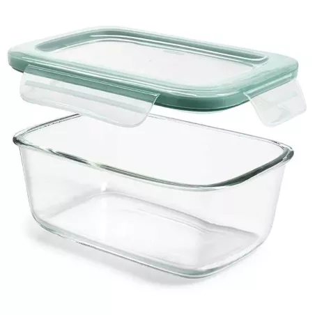 Contenedor de Vidrio Rectangular Hermetico de 370 Mililitros TIPS A-173-03