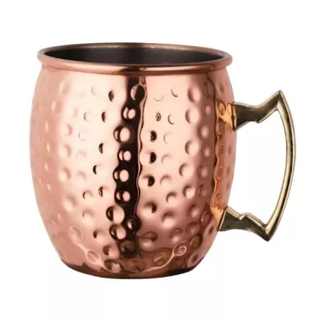 Jarra Moscow Mule Martillada de Acero Inoxidable de Color Cobre de 550 Mililitros MASTER CHEF 9891911