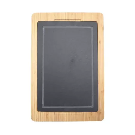 Plato de Piedra con Base de 36 x 24 Centimetros de Color Negro TIPS RSD01-30