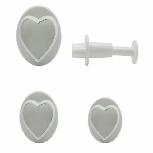 Marcador de Plastico de Corazon con Expulsor, Set de 4 Piezas TIPS C22-4
