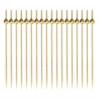 Pincho de Bola de Color Dorado de 12 Centimetros, Paquete de 50 Unidades TIPS ARK25-29