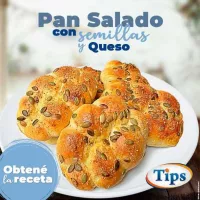 Pan Salado con Semillas de Calabaza y Parmesano TIPS RA0000992