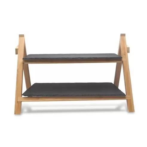 Plato de Piedra Negra con 2 Niveles TIPS RSD01-37