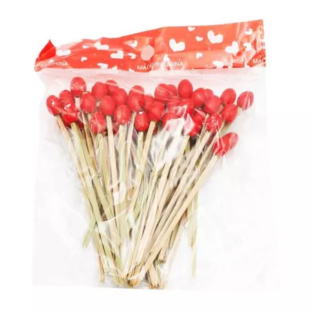 Pincho de Bambu de Grano de 9 Centimetros, Paquete de 50 Unidades TIPS ARK25-43