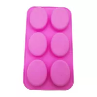 Molde de Silicon de Ovalos con 6 Cavidades MASTER CHEF 9890461