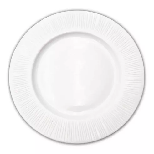 Plato Redondo de Ceramica de Borde Delgado de 26.5 Centimetros TIPS CT731