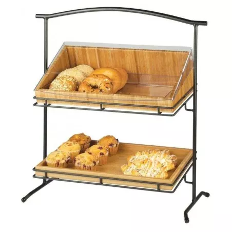 Rack Exhibidora de 3 Niveles con Base de Alambre de 66 x 30 x 69 Centimetros MASTER CHEF 6204