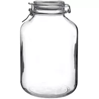 Frasco de Vidrio Transparente con Abrazadera 450 ml TIPS A-175-1-06