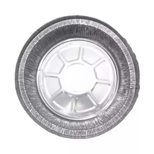 Molde de Aluminio Desechable Redondo de 23.4 x 4.5 Centimetros, Paquete de 4 Unidades TIPS AFT01-05