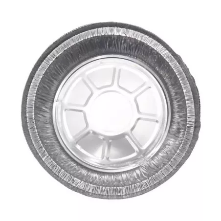 Molde de Aluminio Desechable Redondo de 23.4 x 4.5 Centimetros, Paquete de 4 Unidades TIPS AFT01-05