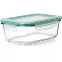 Contenedor de Vidrio Rectangular Hermetico de 370 Mililitros TIPS A-173-03