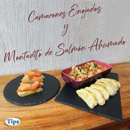 Camarones Enojados y Montadito de Salmon Ahumado TIPS RA0000165