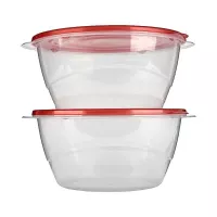 Contenedor Plastico Redondo con Tapa Roja de 3.7 Litros TIPS E-147