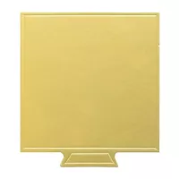 Base de Carton Cuadrada de 9 Centimetros de Color Dorado, Paquete de 100 Unidades TIPS DGD088