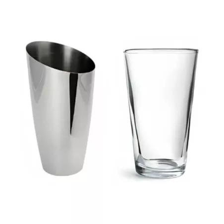 Vaso Mezclador Boston Inclinado de Acero Inoxidable de 400 Mililitros MASTER CHEF 9891853