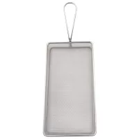 Canasta Mini para Snacks Plateada 10 x 5 x 2 Pulgadas TIPS B-284 / SILVER 2