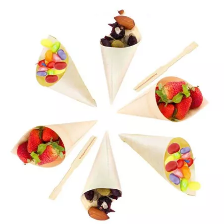 Cono de Bambu de 7 Pulgadas, Paquete de 50 Unidades TIPS ARK25-21