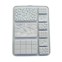 Molde de Silicon de Barras con Texturas de 9 Cavidades TIPS ZNP-008