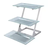Base Exhibidora de Vidrio de 3 Niveles MASTER CHEF 1091-3