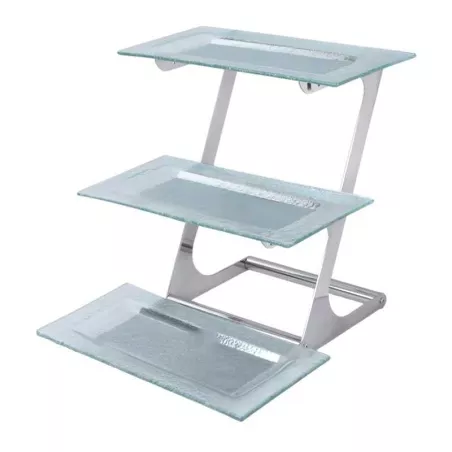 Base Exhibidora de Vidrio de 3 Niveles MASTER CHEF 1091-3