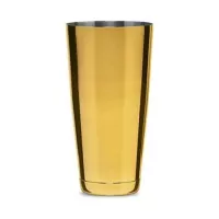 Vaso Mezclador Boston de Acero Inoxidable de Color Dorado de 28 Onzas MASTER CHEF 9891857