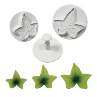 Marcadores Plasticos para Fondant Diseno de Hoja, Set de 3 Unidades TIPS ZN18