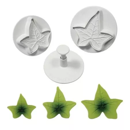 Marcadores Plasticos para Fondant Diseno de Hoja, Set de 3 Unidades TIPS ZN18