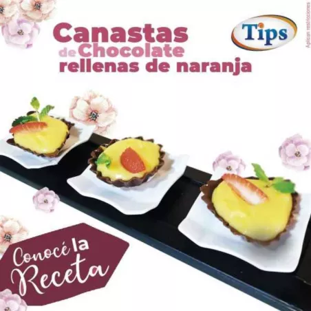 Canastas de Chocolate Rellenas de Naranja TIPS RA0000893