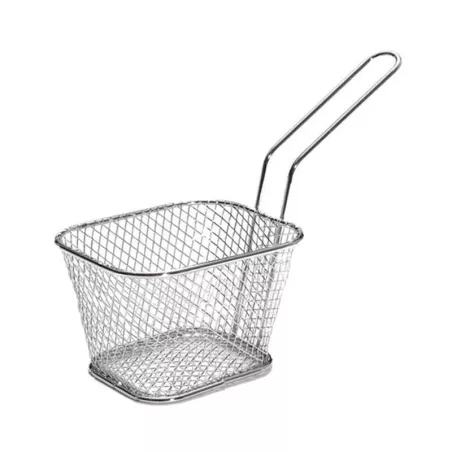 Canasta de Mini Snacks de Acero Inoxidable de 14 x 11.5 Centimetros TIPS TCW-007