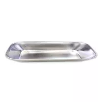 Plato Cuadrado de Acero Inoxidable 18 x 10 x 4.5 Centimetros TIPS SSC-110