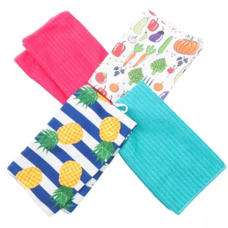 Toallas de Microfibra de 40 x 48 Centimetros, Set de 4 Unidades SIN ASIGNAR MAA-03-02