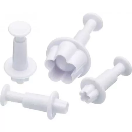 Marcador Plastico de Hoja de Flor Pequena, Set de 4 Piezas TIPS ZN550