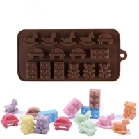 Molde de Silicon de Figuras Surtidas de Baby Shower de 15 Cavidades TIPS RRA02-129 2