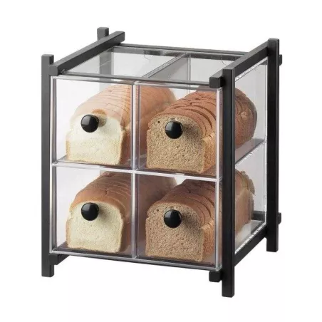 Urna Exhibidora para Reposteria con 4 Compartimientos MASTER CHEF 6218