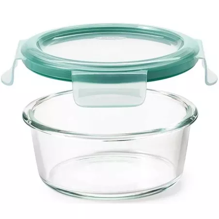 Contenedor Vidrio Redondo Hermetico de 950 Mililitros TIPS A-171-03