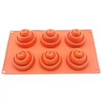 Molde de Silicon para Rollos de Canela de 6 Cavidades TIPS RRA02-09