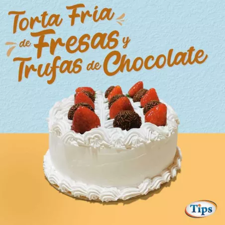 Torta Fria de Fresas y Trufas de Chocolate TIPS RA0000293