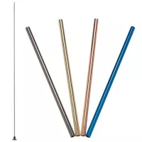 Pajilla Recta de Acero Inoxidable de 21.5 Centimetros, Set de 4 Unidades LURCH 00240991