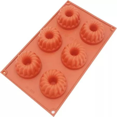 Molde de Silicon de Mini Chimenea de 6 Cavidades TIPS RRA02-41