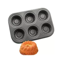 Molde para Cupcake Antiadherente de 6 Cavidades TIPS A-75 (BL)