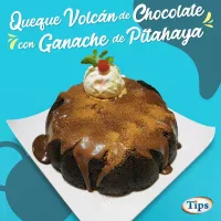 Queque Volcan de Chocolate con Ganache de Pitahaya TIPS RA0000276