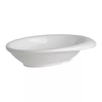Ramekin Ovalado Mini de Melamina de Color Blanco de 1.5 Onzas TABLECRAFT 10314W
