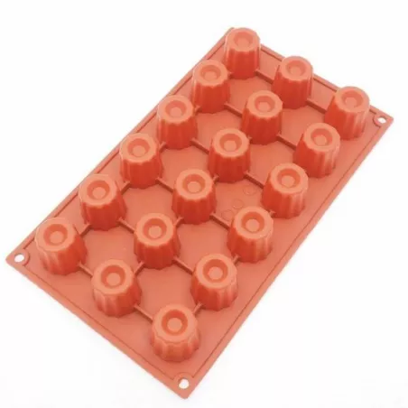 Molde de Silicon de Mini Postre de 18 Cavidades TIPS YX-061