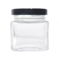 Frasco de Vidrio con Tapa Negra de 40 Mililitros VETRO A-177-04