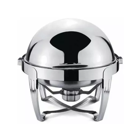 Chafing Dish Redondo de Acero Inoxidable de 6 Litros MASTER CHEF 721BC