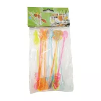 Removedor Acrilico de Cuchara de Colores de Festival  de 13.5 Centimetros, Paquete de 10 Unidades TIPS ARK25-80