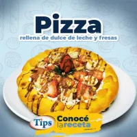 Pizza Rellena de Dulce de Leche y Fresas TIPS RA0000742