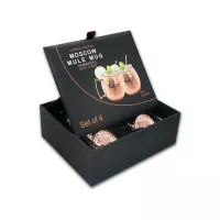 Jarra Moscow Mule de Acero Inoxidable Martillada, Set de 4 Unidades MASTER CHEF 9891834